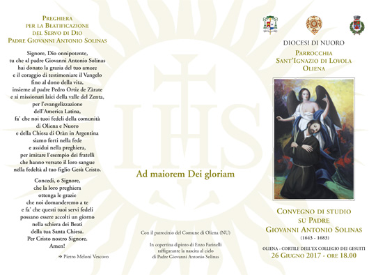 Convegno di studio su Padre Giovanni Antonio Solinas (1643-1683)