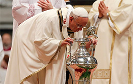 La Messa Crismale con Papa Francesco